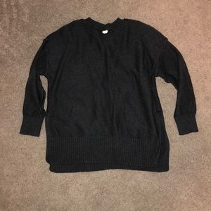 dark gray aerie oversized sweater